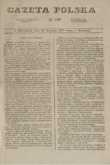 Gazeta Polska. 1827, N. 220 (12 sierpnia)