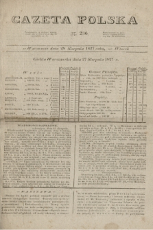 Gazeta Polska. 1827, N. 236 (28 sierpnia)