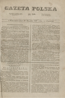 Gazeta Polska. 1827, N. 238 (30 sierpnia)