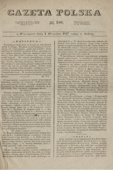 Gazeta Polska. 1827, N. 240 (1 września)