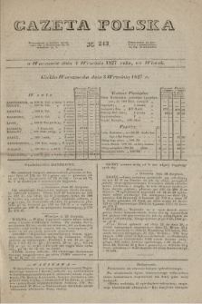 Gazeta Polska. 1827, N. 243 (4 września)