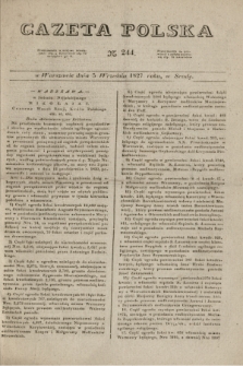 Gazeta Polska. 1827, N. 244 (5 września)