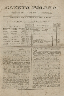 Gazeta Polska. 1827, N. 246 (7 września)