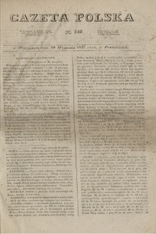 Gazeta Polska. 1827, N. 249 (10 września)