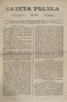 Gazeta Polska. 1827, N. 252 (13 września)