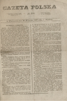 Gazeta Polska. 1827, N. 255 (16 września)