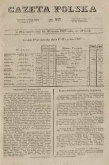 Gazeta Polska. 1827, N. 257 (18 września)