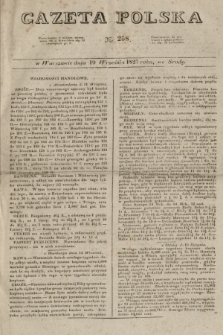 Gazeta Polska. 1827, N. 258 (19 września)