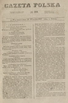 Gazeta Polska. 1827, N. 261 (22 września)