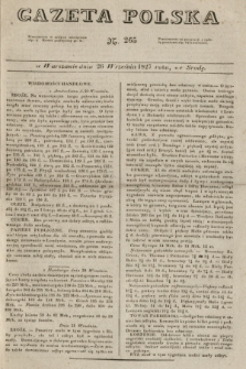 Gazeta Polska. 1827, N. 265 (26 września)