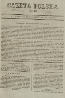 Gazeta Polska. 1827, N. 259 (20 września) [wyd. drugie]