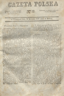 Gazeta Polska. 1828, № 12 (12 stycznia)