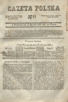 Gazeta Polska. 1828, № 15 (15 stycznia)