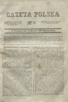 Gazeta Polska. 1828, № 16 (16 stycznia)