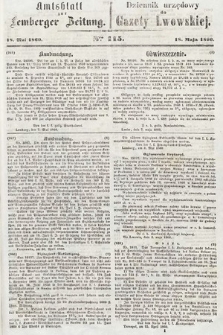 Amtsblatt zur Lemberger Zeitung = Dziennik Urzędowy do Gazety Lwowskiej. 1860, nr 115