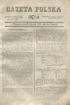 Gazeta Polska. 1828, № 31 (31 stycznia)