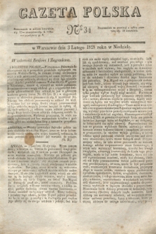 Gazeta Polska. 1828, № 34 (3 lutego)
