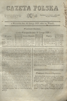 Gazeta Polska. 1828, № 43 (12 lutego)