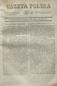 Gazeta Polska. 1828, № 49 (18 lutego)