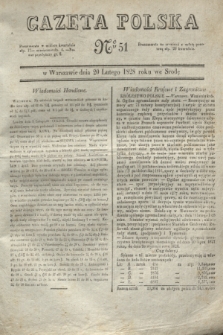 Gazeta Polska. 1828, № 51 (20 lutego)