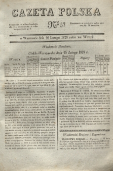 Gazeta Polska. 1828, № 57 (26 lutego)