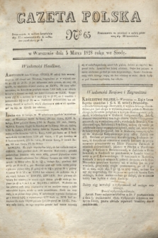 Gazeta Polska. 1828, № 65 (5 marca)