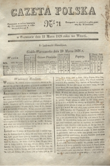 Gazeta Polska. 1828, № 71 (11 marca)