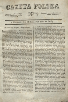 Gazeta Polska. 1828, № 72 (12 marca)