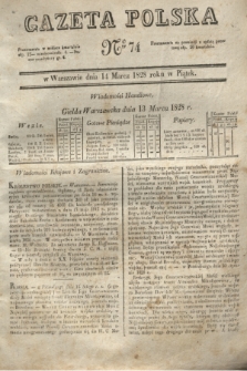 Gazeta Polska. 1828, № 74 (14 marca)