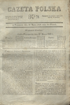 Gazeta Polska. 1828, № 78 (18 marca)