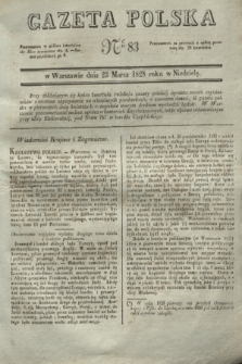 Gazeta Polska. 1828, № 83 (23 marca)