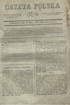 Gazeta Polska. 1828, № 91 (31 marca)