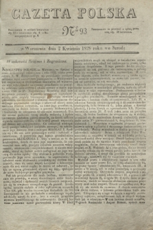 Gazeta Polska. 1828, № 93 (2 kwietnia)