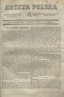 Gazeta Polska. 1828, № 102 (12 kwietnia)