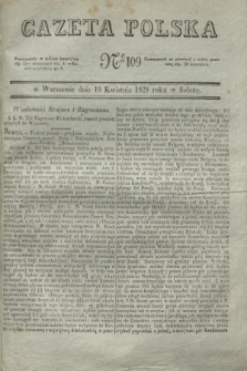 Gazeta Polska. 1828, № 109 (19 kwietnia)