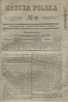 Gazeta Polska. 1828, № 112 (22 kwietnia)
