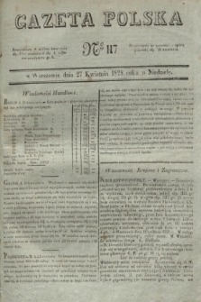 Gazeta Polska. 1828, № 117 (27 kwietnia)