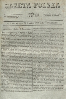 Gazeta Polska. 1828, № 118 (28 kwietnia)