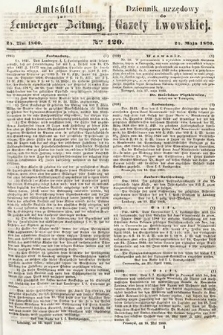 Amtsblatt zur Lemberger Zeitung = Dziennik Urzędowy do Gazety Lwowskiej. 1860, nr 120