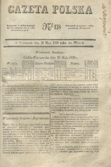 Gazeta Polska. 1828, № 138 (20 maja)