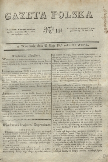 Gazeta Polska. 1828, № 144 (27 maja)