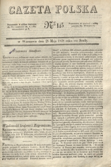 Gazeta Polska. 1828, № 145 (28 maja)