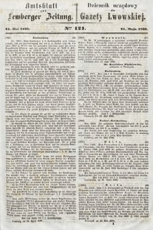 Amtsblatt zur Lemberger Zeitung = Dziennik Urzędowy do Gazety Lwowskiej. 1860, nr 121