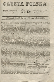 Gazeta Polska. 1828, № 170 (23 czerwca)