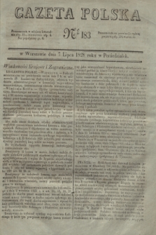 Gazeta Polska. 1828, № 183 (7 lipca)