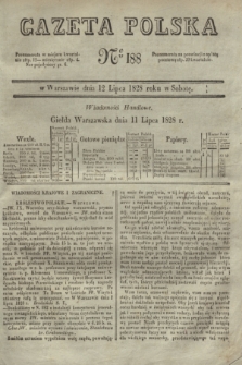 Gazeta Polska. 1828, № 188 (12 lipca)