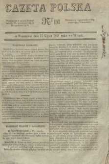 Gazeta Polska. 1828, № 191 (15 lipca)