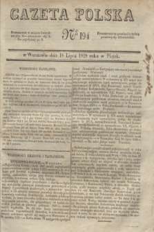 Gazeta Polska. 1828, № 194 (18 lipca)