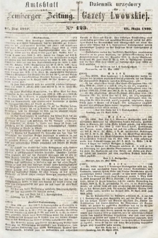 Amtsblatt zur Lemberger Zeitung = Dziennik Urzędowy do Gazety Lwowskiej. 1860, nr 123