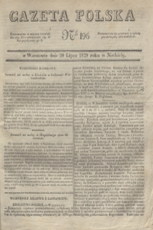 Gazeta Polska. 1828, № 196 (20 lipca)